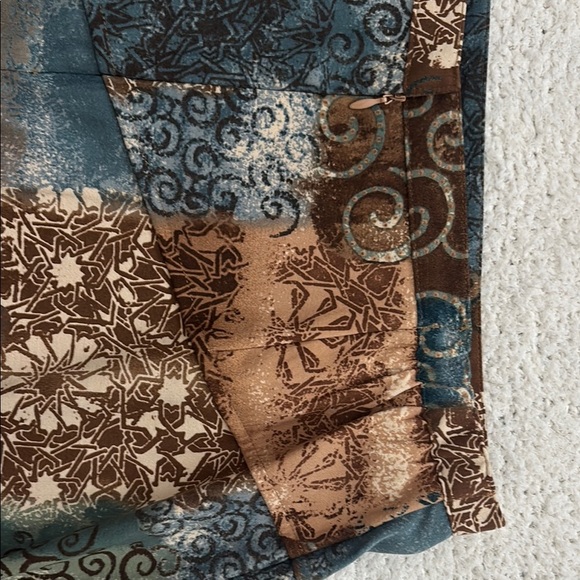 Blue Pleated Midi A-Line Skirt for Casual Wear - Picture 6 of 8